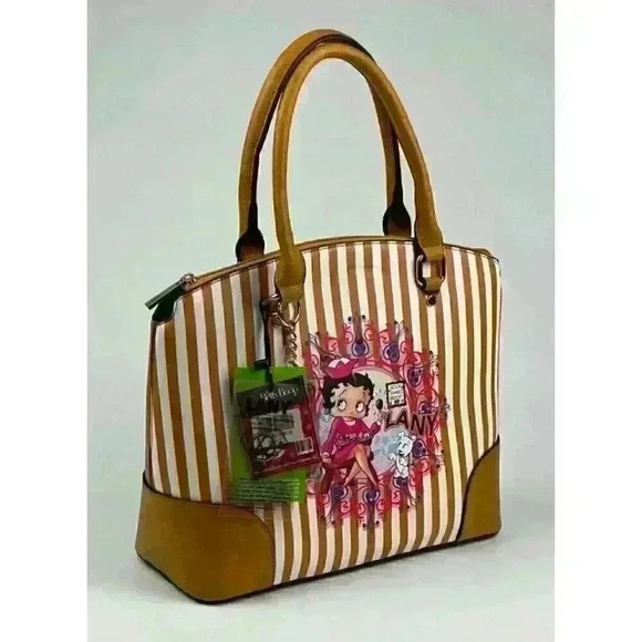 NEW! Betty Boop Women's Lany Boop Sweet Boop Vegan Shoulder Handbag - Picture 5 of 5